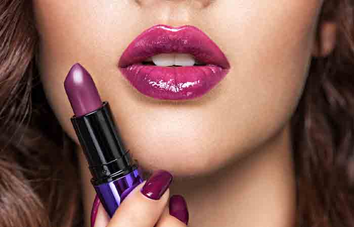 Berry lipstick for olive skin tone