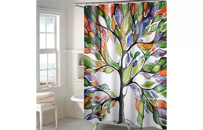 Lushomes Polyester Digital Print Shower Curtain