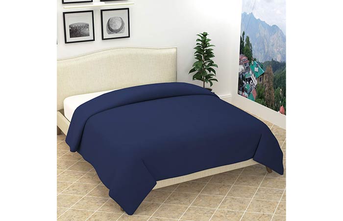 ReGem Double Bed Fleece AC Plain Blanket