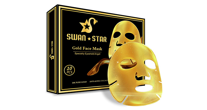 SWAN STAR Gold Face Mask