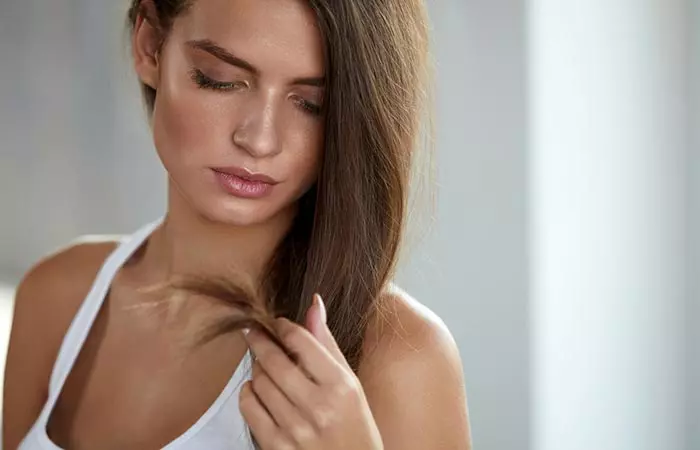 Split ends are a sign of heat-damaged hair