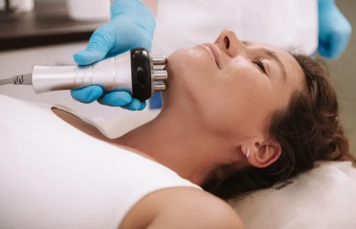 Neck skin tightening treatment