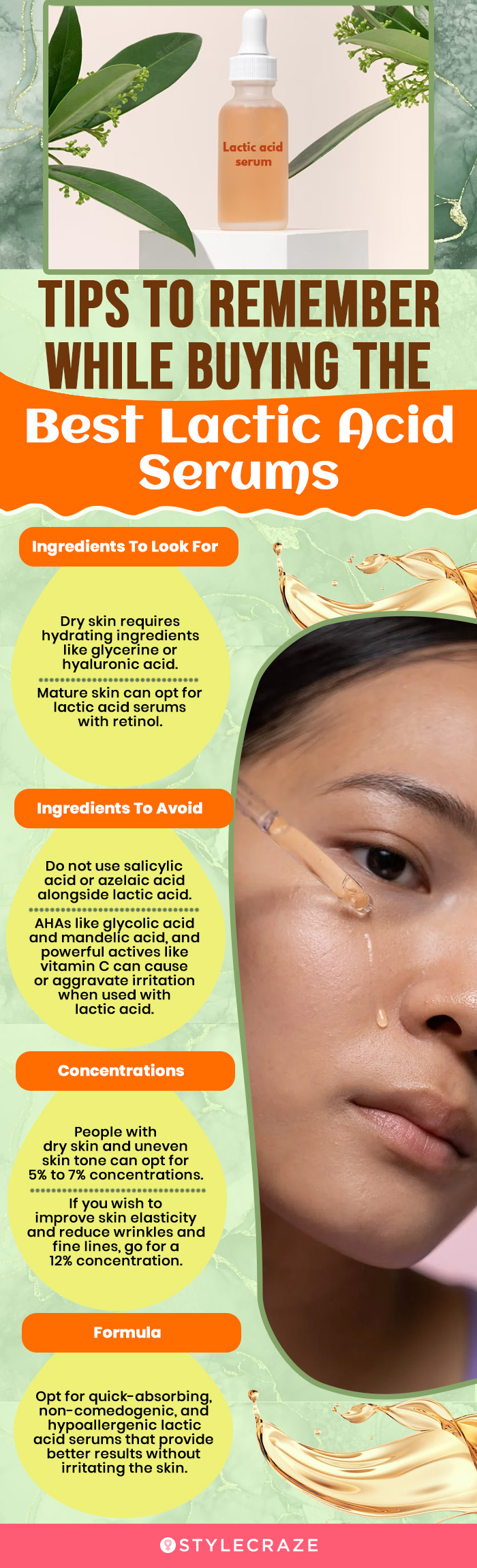 Tips To Remember While Buying The Best Lactic Acid Serums (infographic)