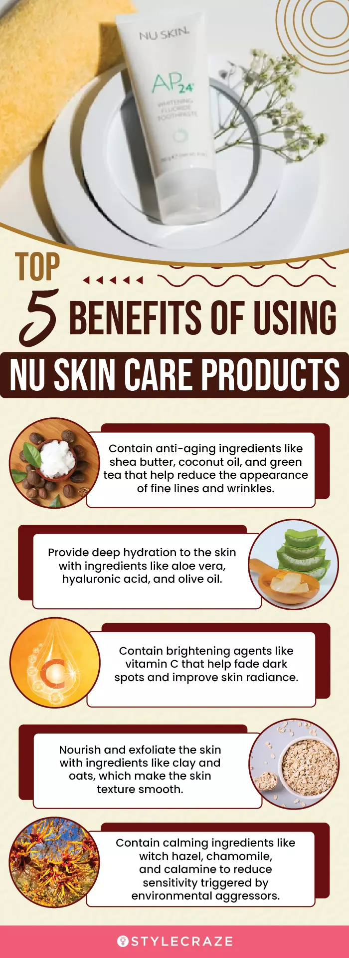Top 5 Benefits Of Using Nu Skin Products (infographic)