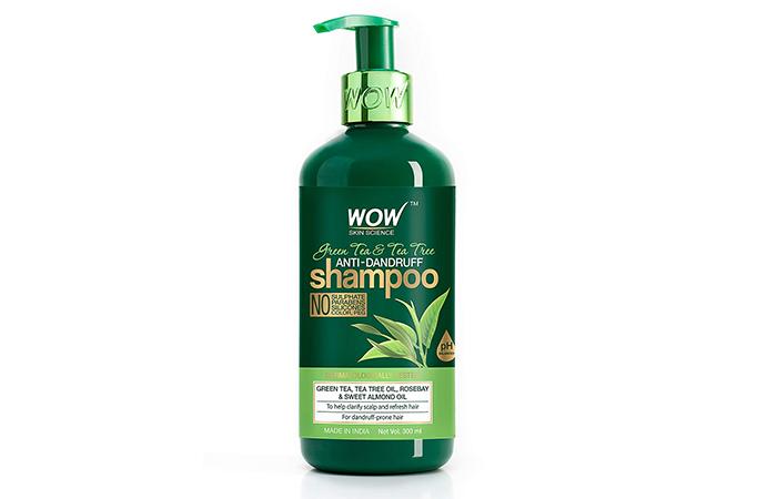 Wow Skin Science Green Tea & Tea Tree Anti-Dandruff Shampoo