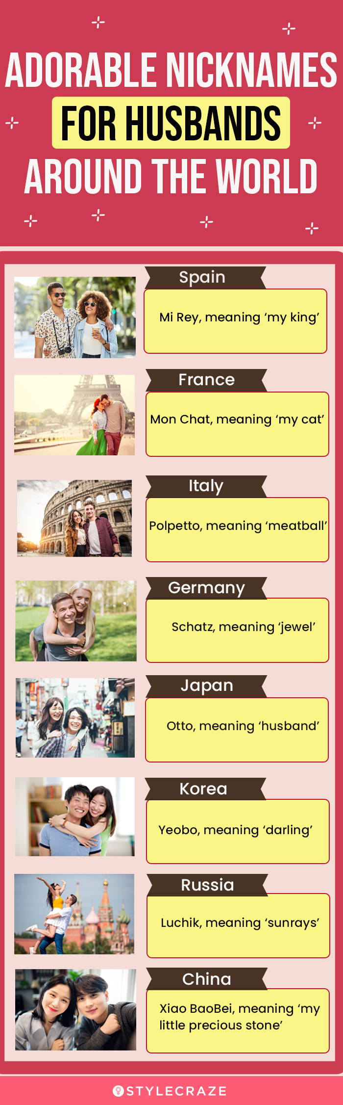 adorable nicknames for husbands around the world (infographic)