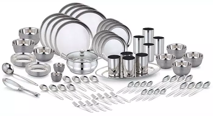 Pigeon Sapphire Stainless Steel 101 Pieces Dinner Set