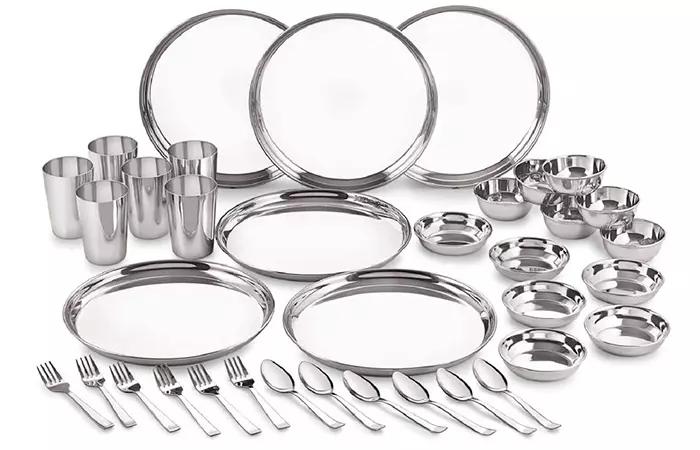 Neelam Stainless Steel Premium Dinner Set