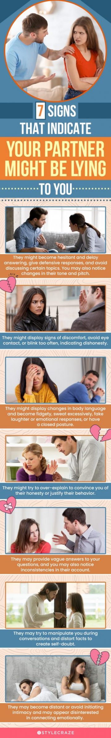 7 signs that indicate your partner might be lying to you (infographic)