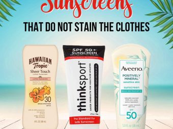 Best Sunscreens That Do Not Stain The Clothes