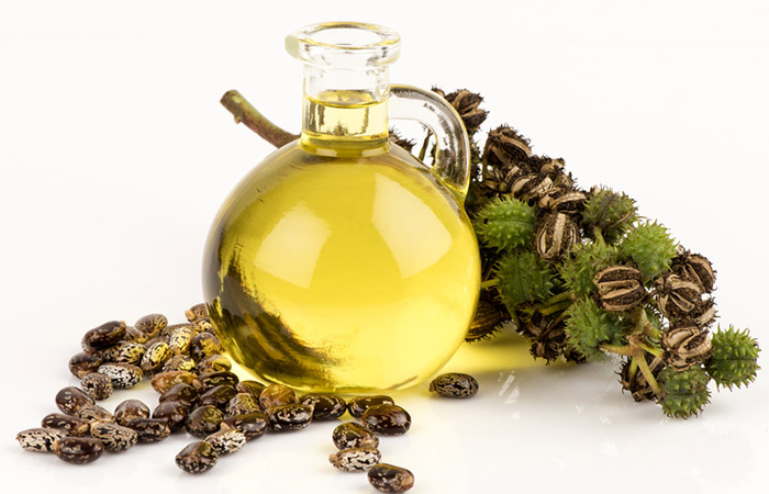 A jar of castor oil to mix with tea tree oil as a remedy for warts