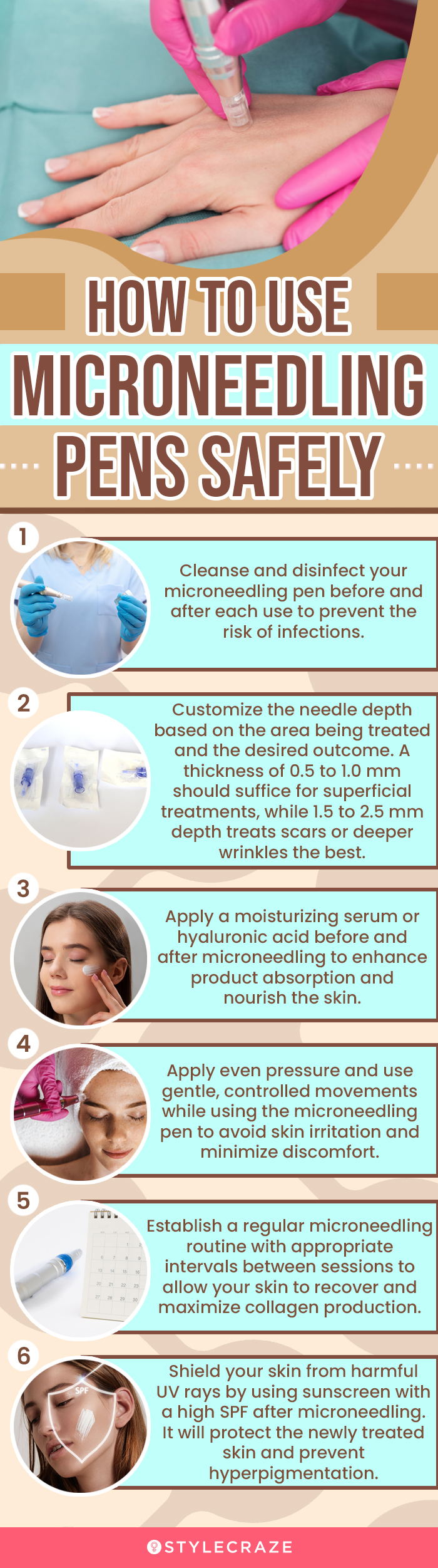 How To Use Microneedling Pens Safely (infographic)