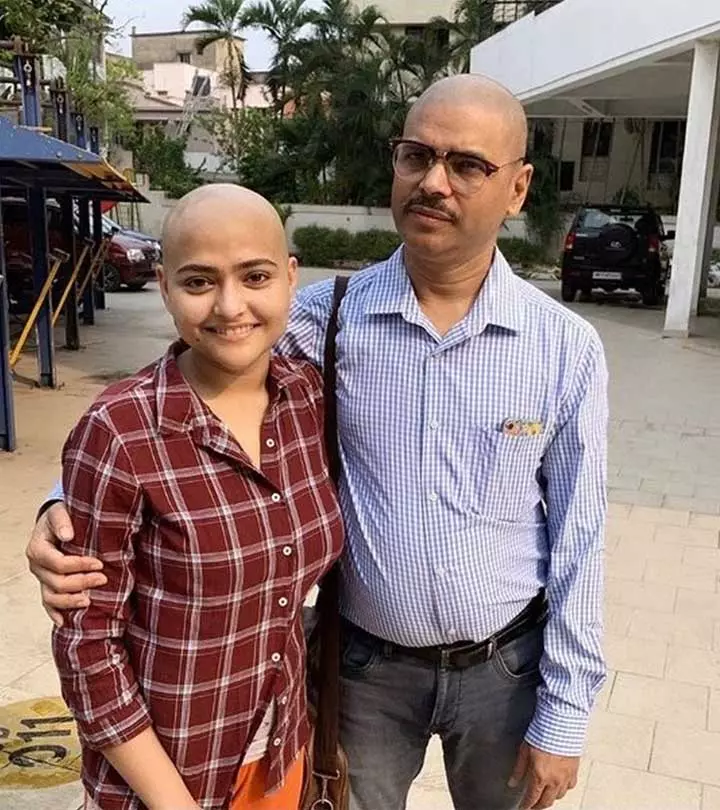 My dear friend is by my side, this time his father cut all his hair to be the companion of