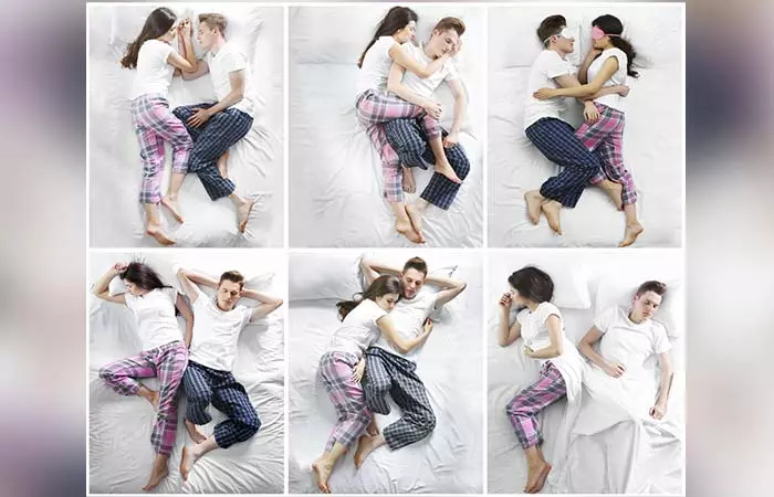 The unravel couple sleeping position