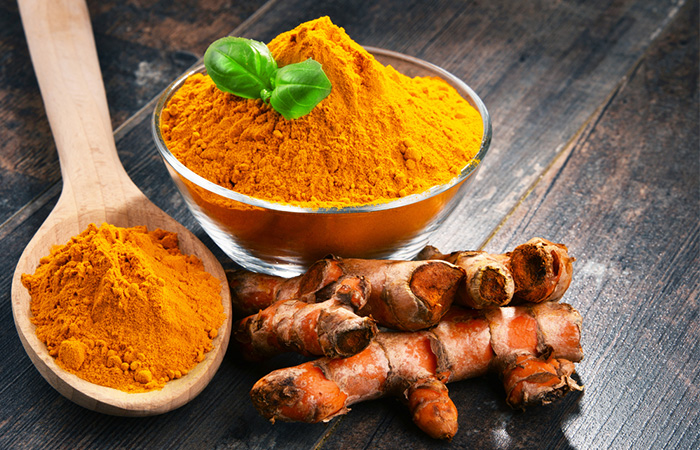 Turmeric as a natural remedy to treat darken skin around mouth