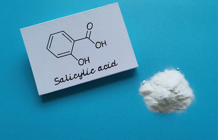 Salicyclic acid formula with powder