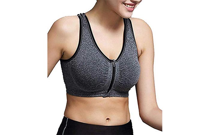 Women's Cotton Lightly Padded Non-wired Sports Bra