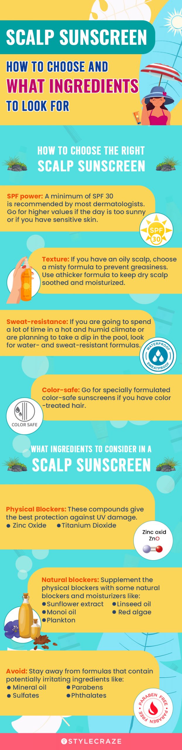 Scalp Sunscreen: How To Choose And What Ingredients To Look For