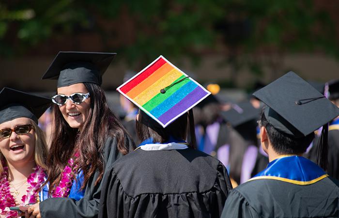 LGBTQIA+ Pride Representation Grad Cap