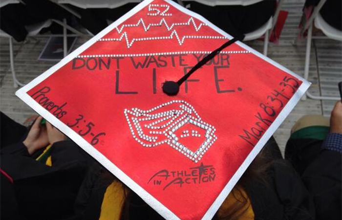 "Don't Waste Your Life" Grad Cap