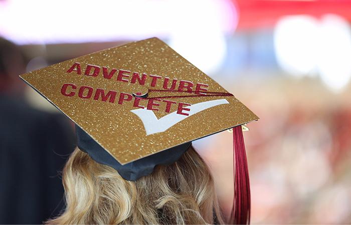 "Adventure Complete" Grad Cap