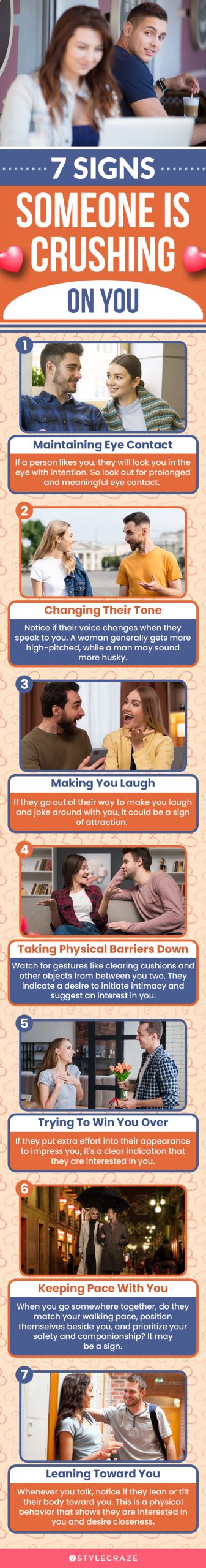 7 signs someone is crushing on you (infographic)