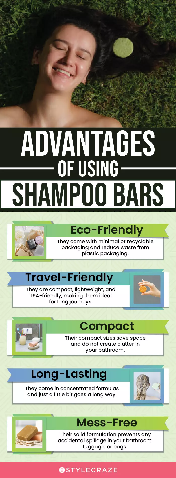 Advantages Of Shampoo Bars (infographic)