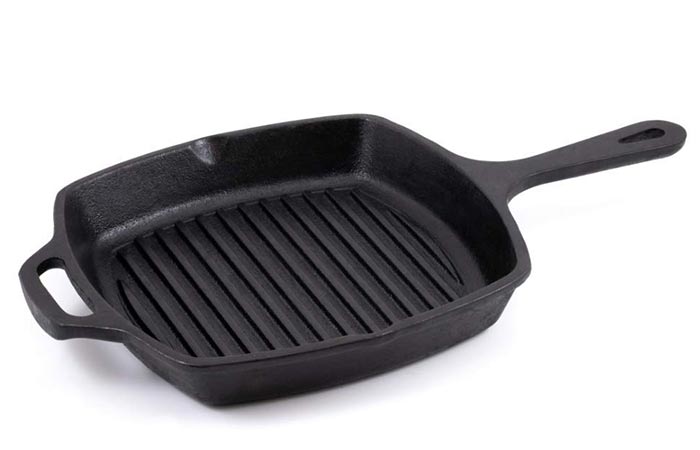 Bhagya Cast Iron Cookware Iron Grill Pan