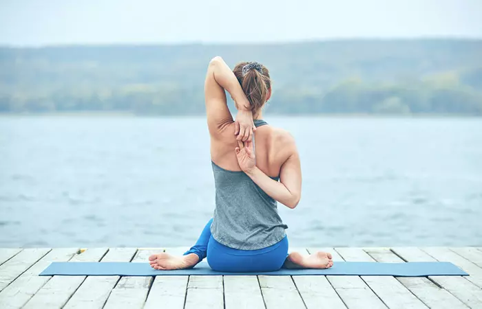 Gomukhasana for a healthy liver