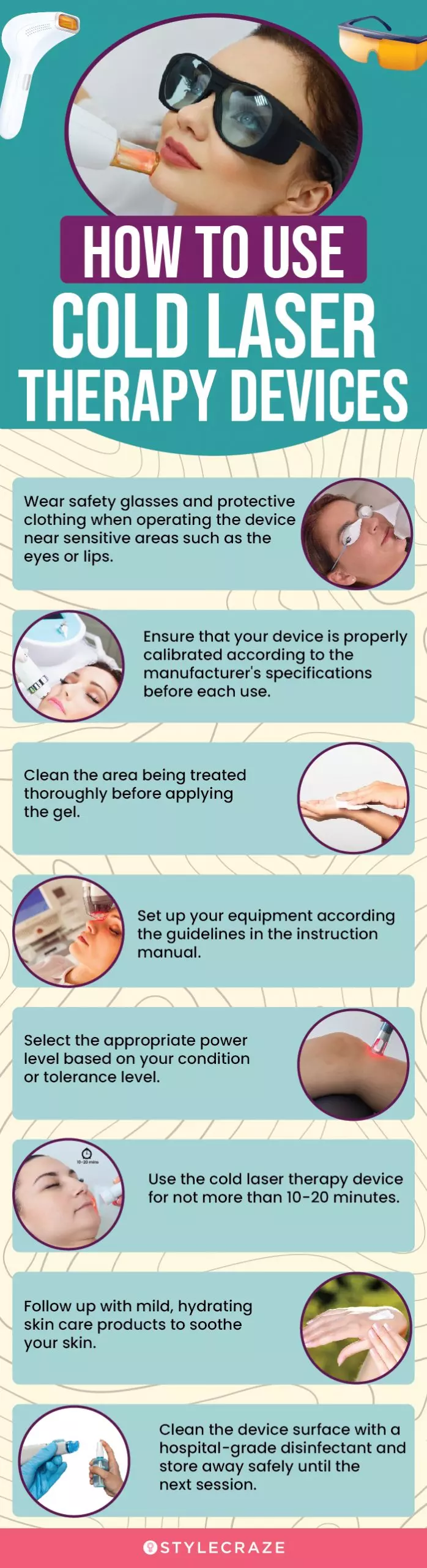 How To Use Cold Laser Therapy Devices (infographic)