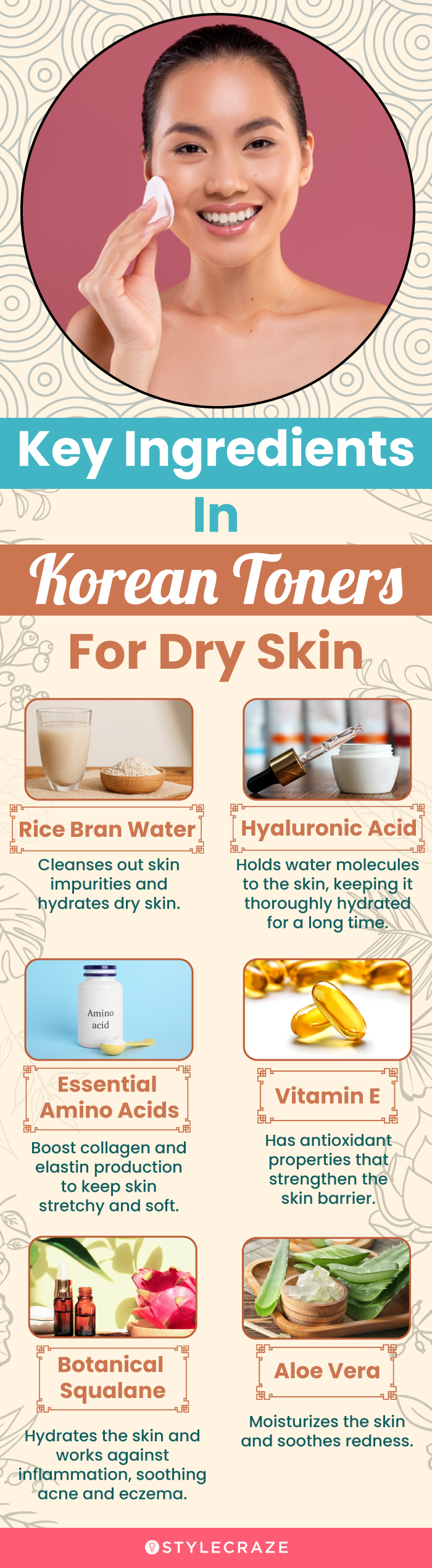 Key Ingredients In Korean Toners For Dry Skin (infographic)