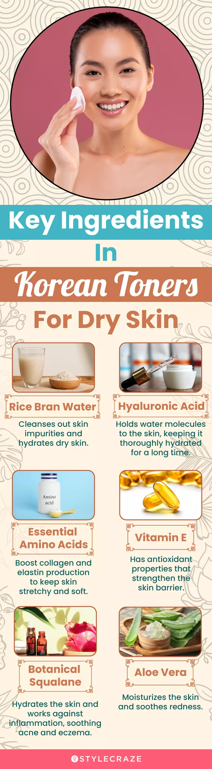 Key Ingredients In Korean Toners For Dry Skin (infographic)