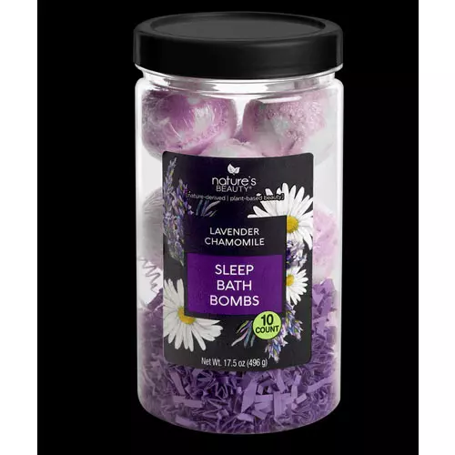 Nature's Beauty Lavender Chamomile Sleep Bath Bomb