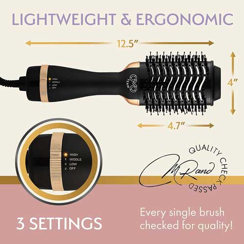 OMO TEAM Professional Blowout Hair Dryer Brush