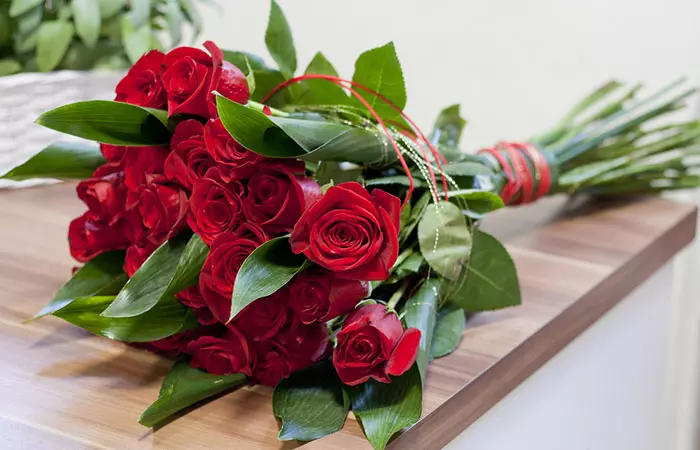 Red roses are a symbol of love