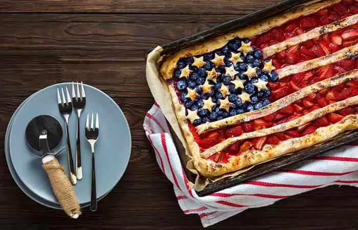 Red, White, And Blueberry Pie