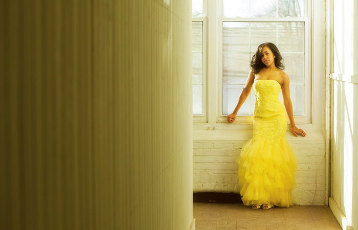 Sunshine Yellow Gown With Ruffles