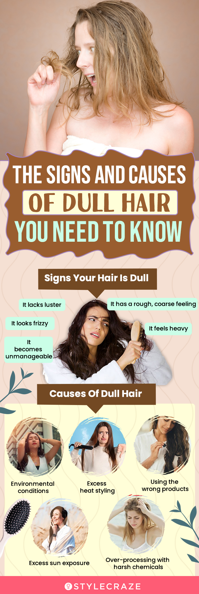 the signs and causes of dull hair you need to know (infographic)