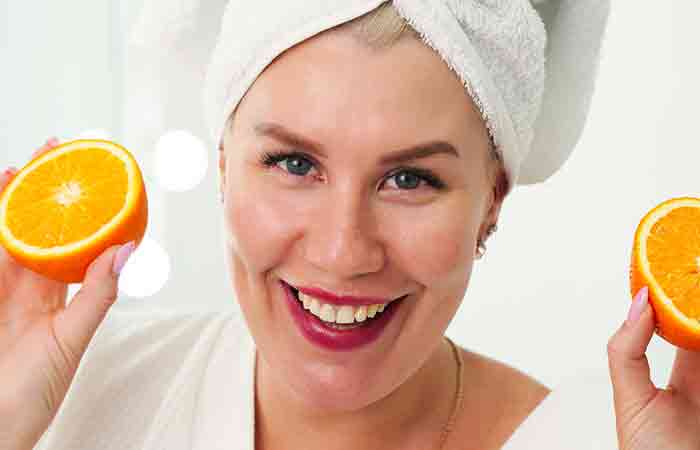 Apply vitamin C to your skin before hyaluronic acid