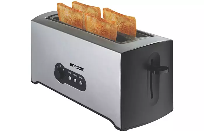 Borosil BT01500SS22 4-Slice Pop-Up Toaster