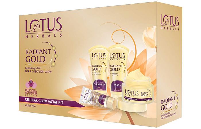 Lotus Herbals Radiant Gold Cellular Glow Facial Kit