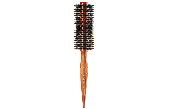 Rozia Pro Chestnut Wooden Round Hair Brush
