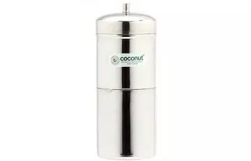 Coconut Stainless Steel Filter Coffee Maker