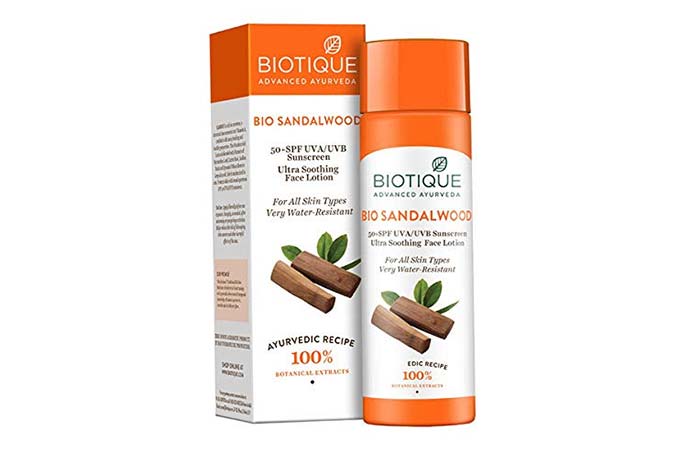Biotique Advanced Ayurveda Bio Sandalwood Sunscreen Lotion