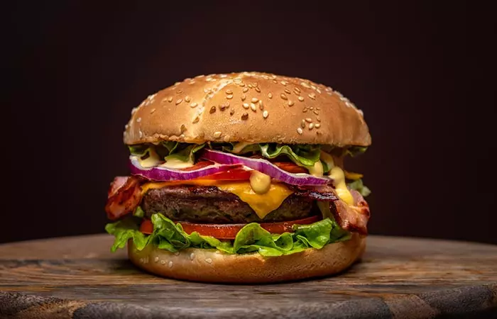 Burgers are a type of junk food that are bad for your health