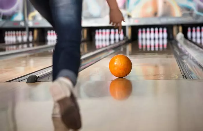 Couple go bowling