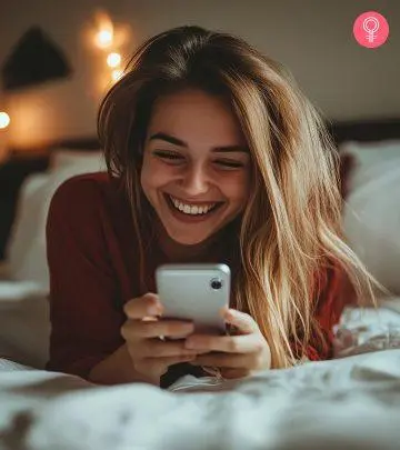 Writing and sending her a cute text will make her happy and so special.