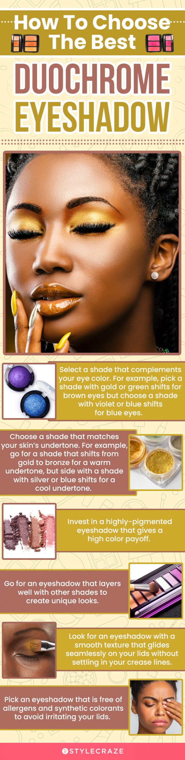 How To Choose The Best Duochrome Eyeshadow (infographic)
