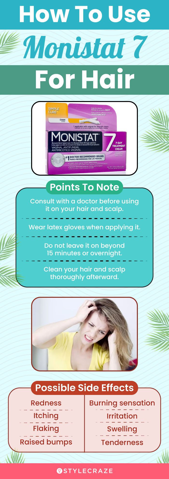 how to use monistat 7 for hair (infographic)