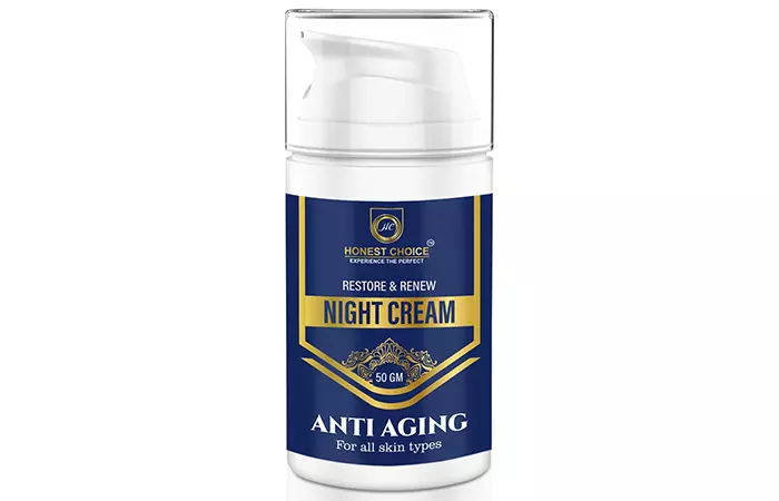 Best For Repairing Sun Damage Honest Choice Restore & Renew Night Cream